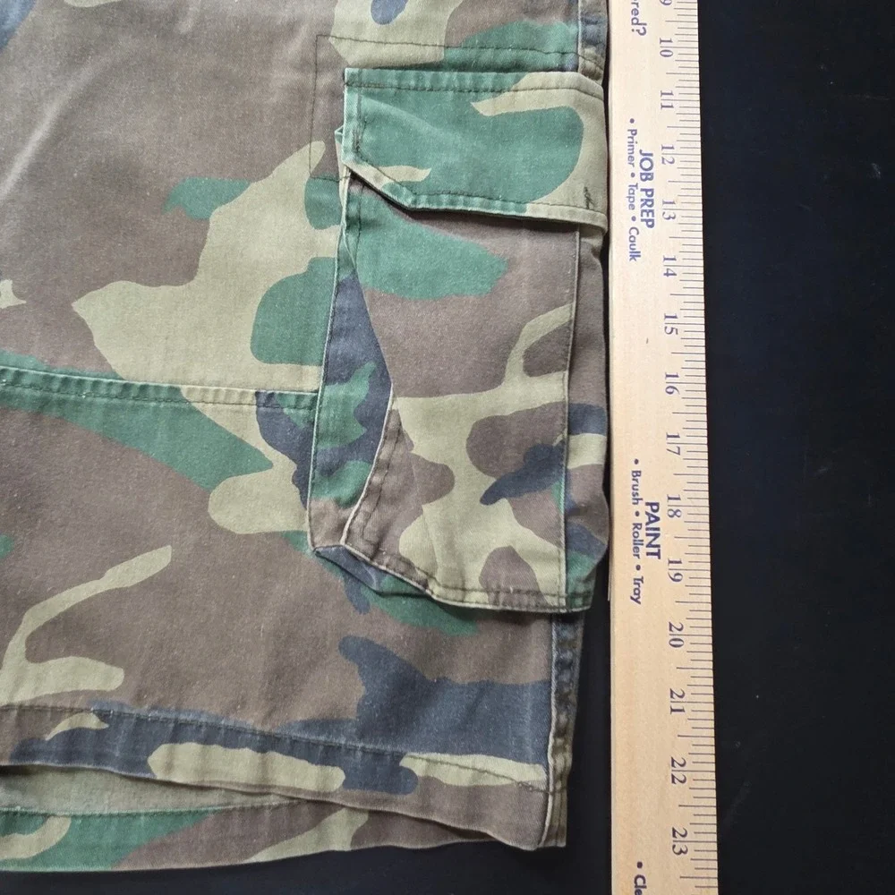 Rothco Cargo Shorts Mens 42 Green Camo BDU Woodland Military Tactical